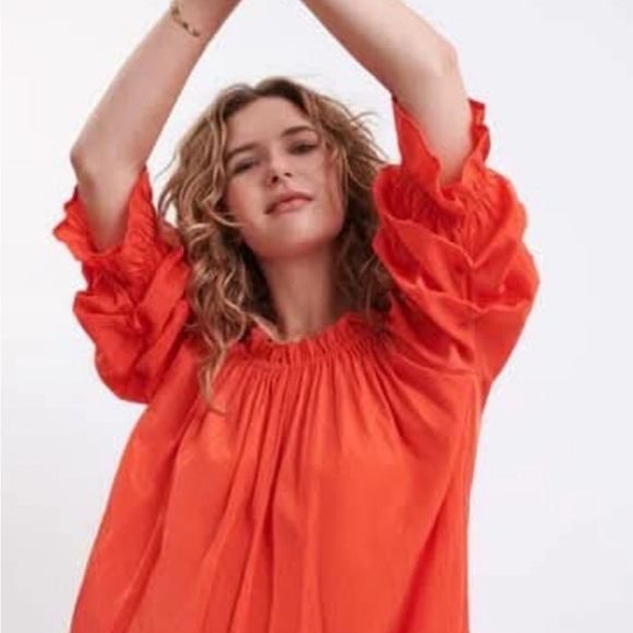 NWT Mersea Tulum Women’s Dress In Sunset. Sz L. 34" long, pit to pit 22" - Picture 10 of 11